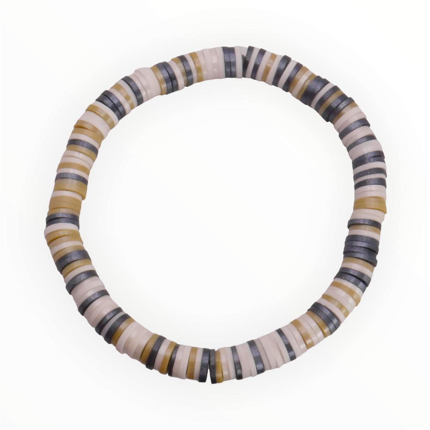 Honey Hues Clay Bead Bracelet