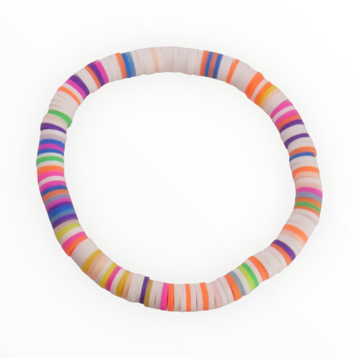 Starburst Splash Clay Bead Bracelet