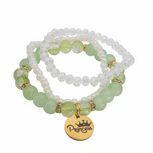 Mint Princess Bracelet Set for Girls
