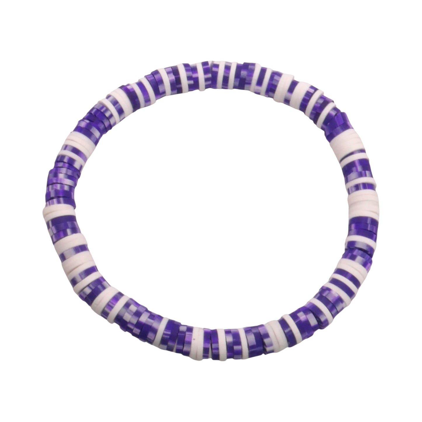 Ultraviolet Clay bead Bracelet