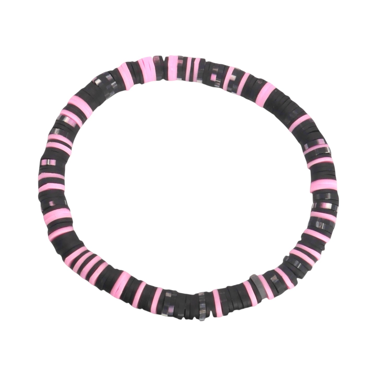 Midnight Blush Clay Bead Bracelet