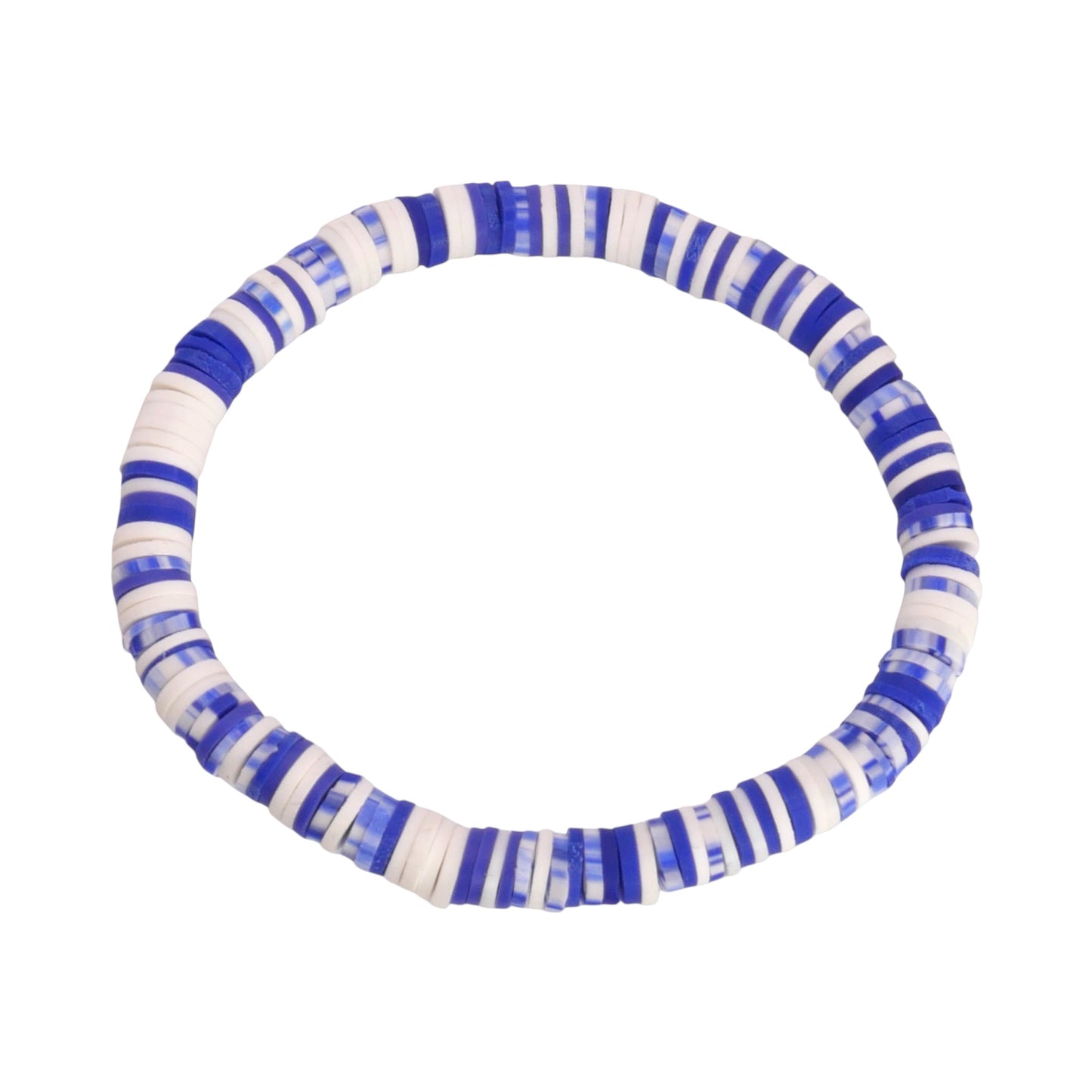 Blue Horizon Clay Bead Bracelet