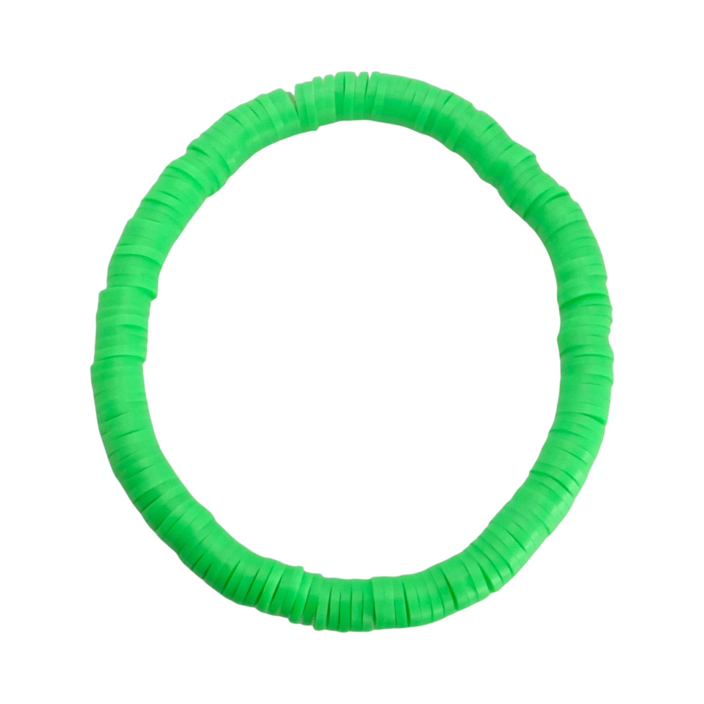 Green Vibe Clay Bead Bracelet