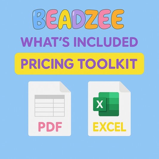 Handmade Bracelet & Jewelry Pricing Toolkit | Excel, Google Sheets & Printable Worksheet - DIGITAL PRODUCT