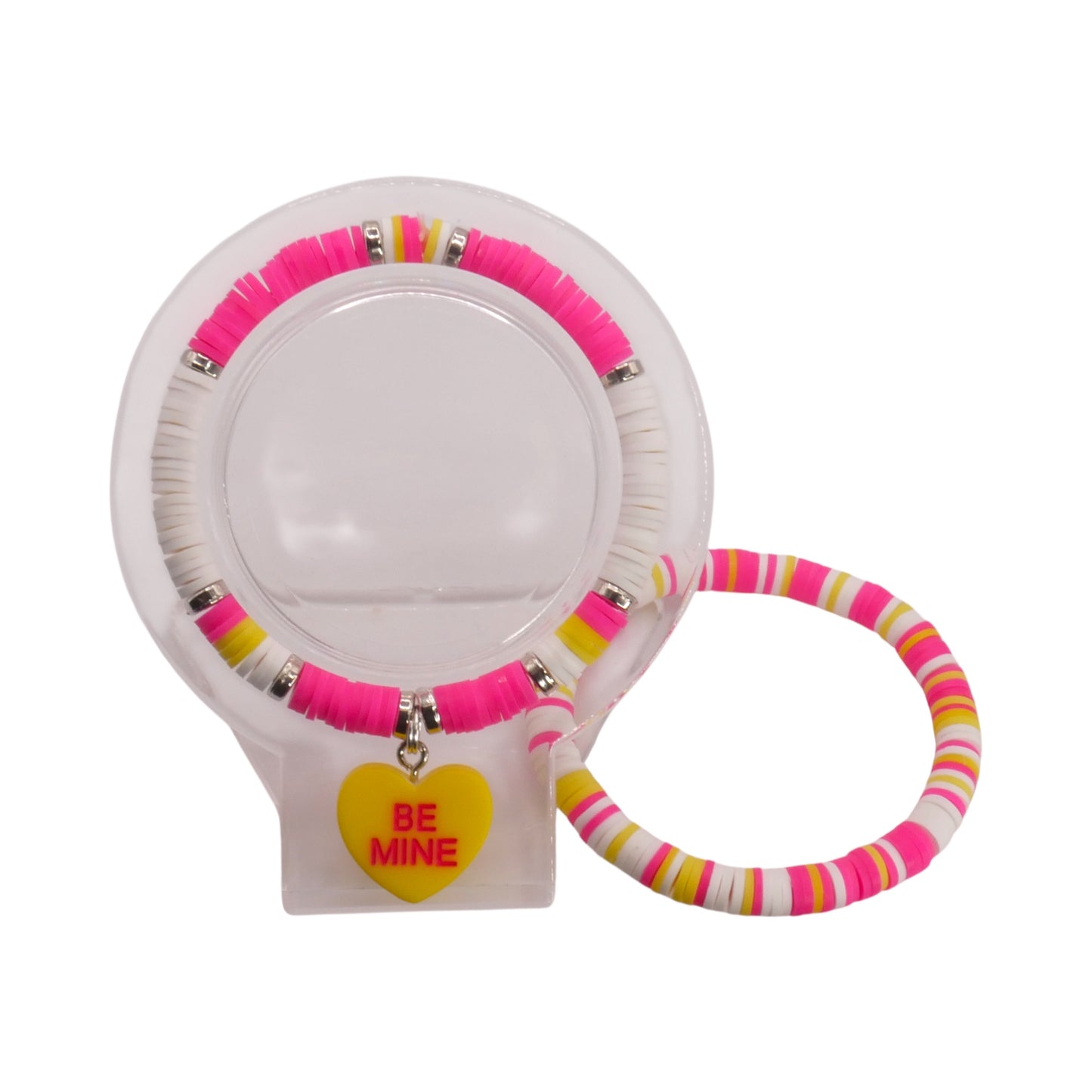 Candy Mix Be Mine - Handmade Clay Bead Bracelet Stack Set