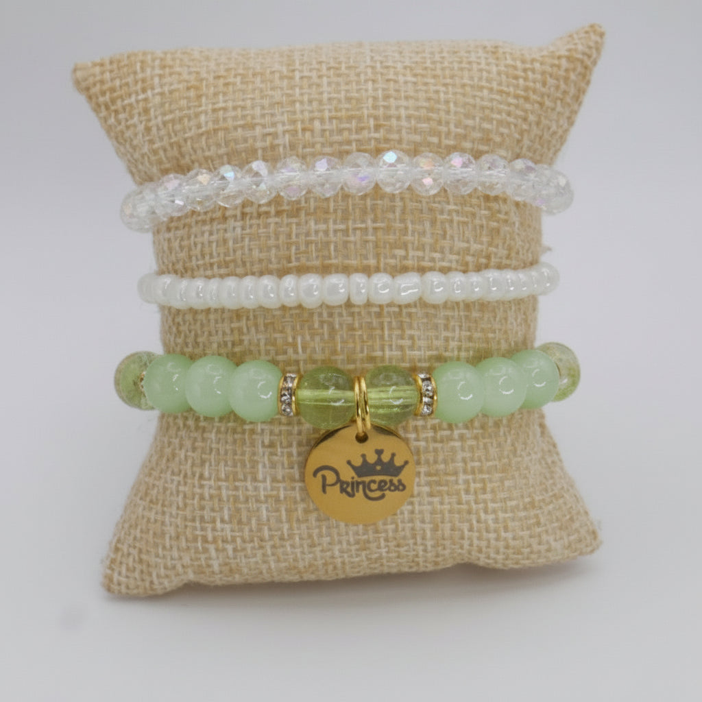 Mint Princess Bracelet Set for Girls