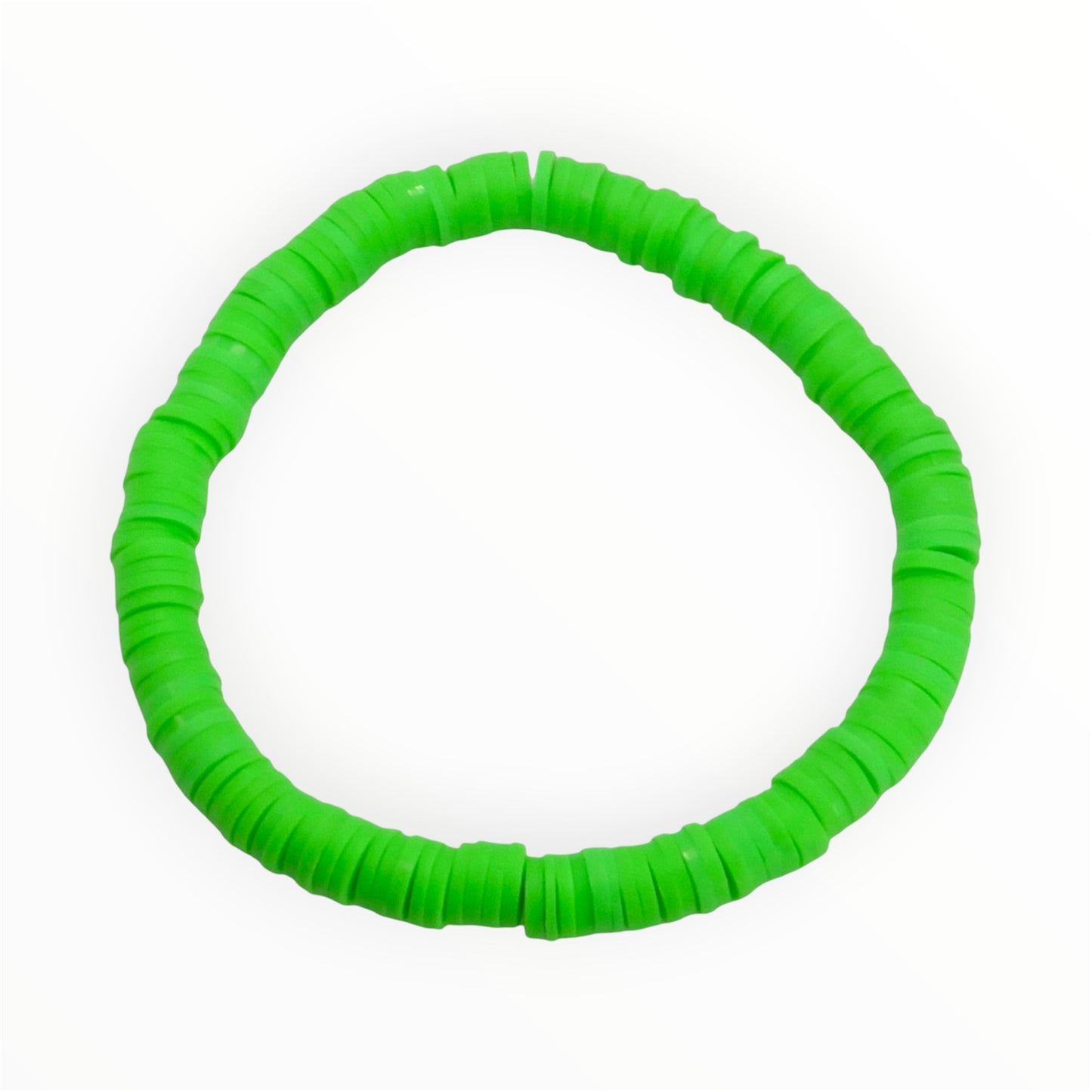Bright Green Heishi Bracelet