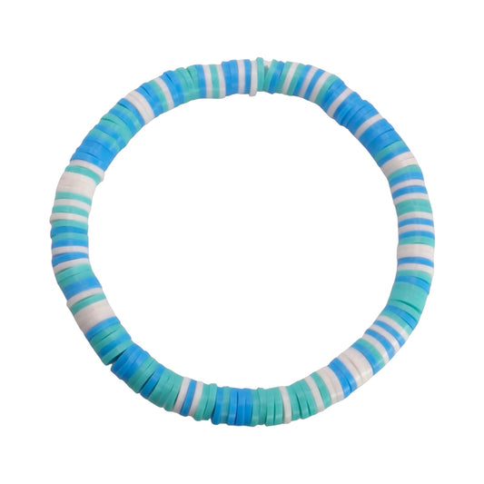 Ocean Breeze Clay Bead Bracelet