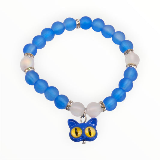 Blue Moon Kitty Stretch Bracelet