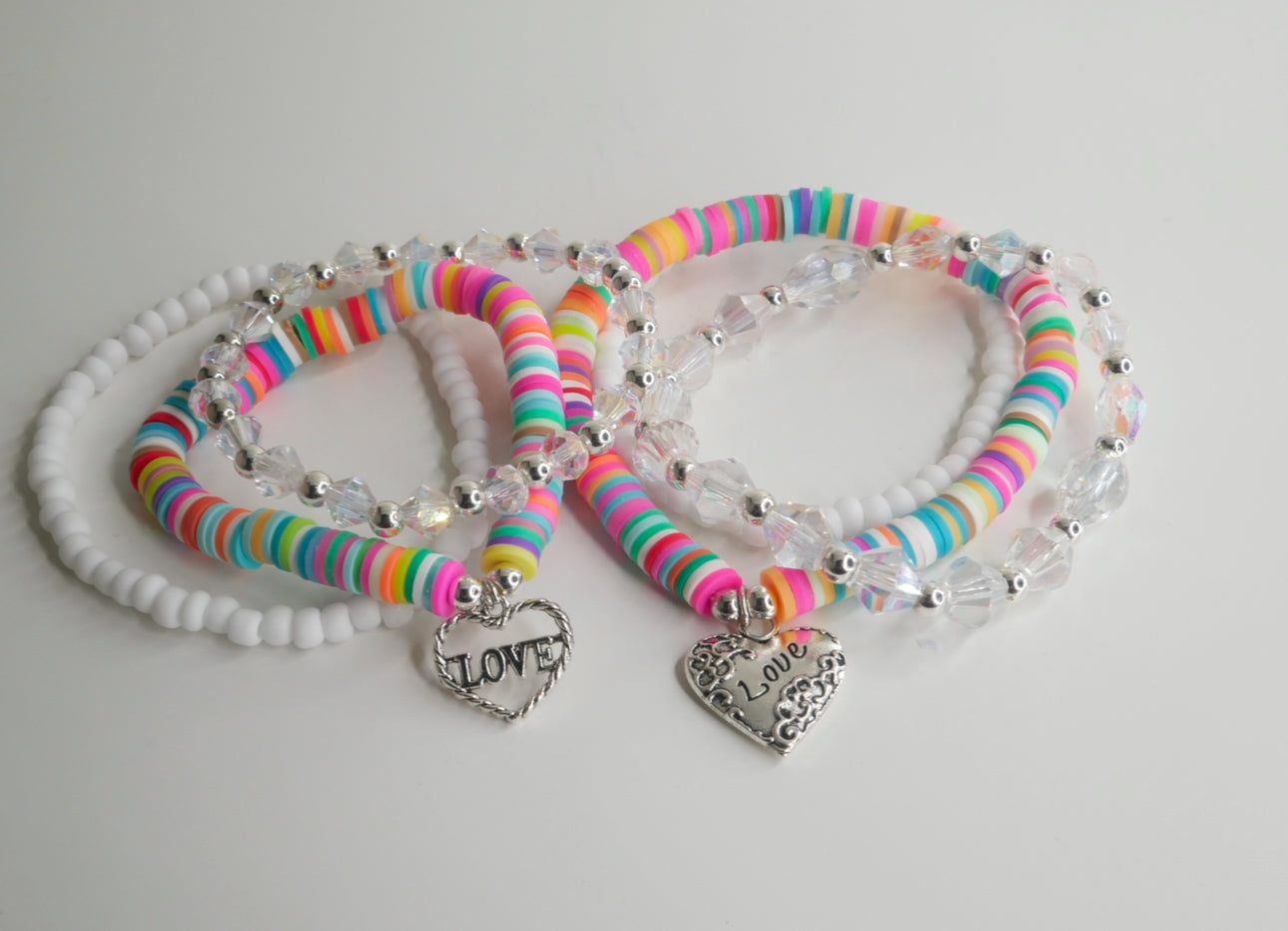 Mommy and Me - Colorful Connection Clay Beaded Bracelet Set