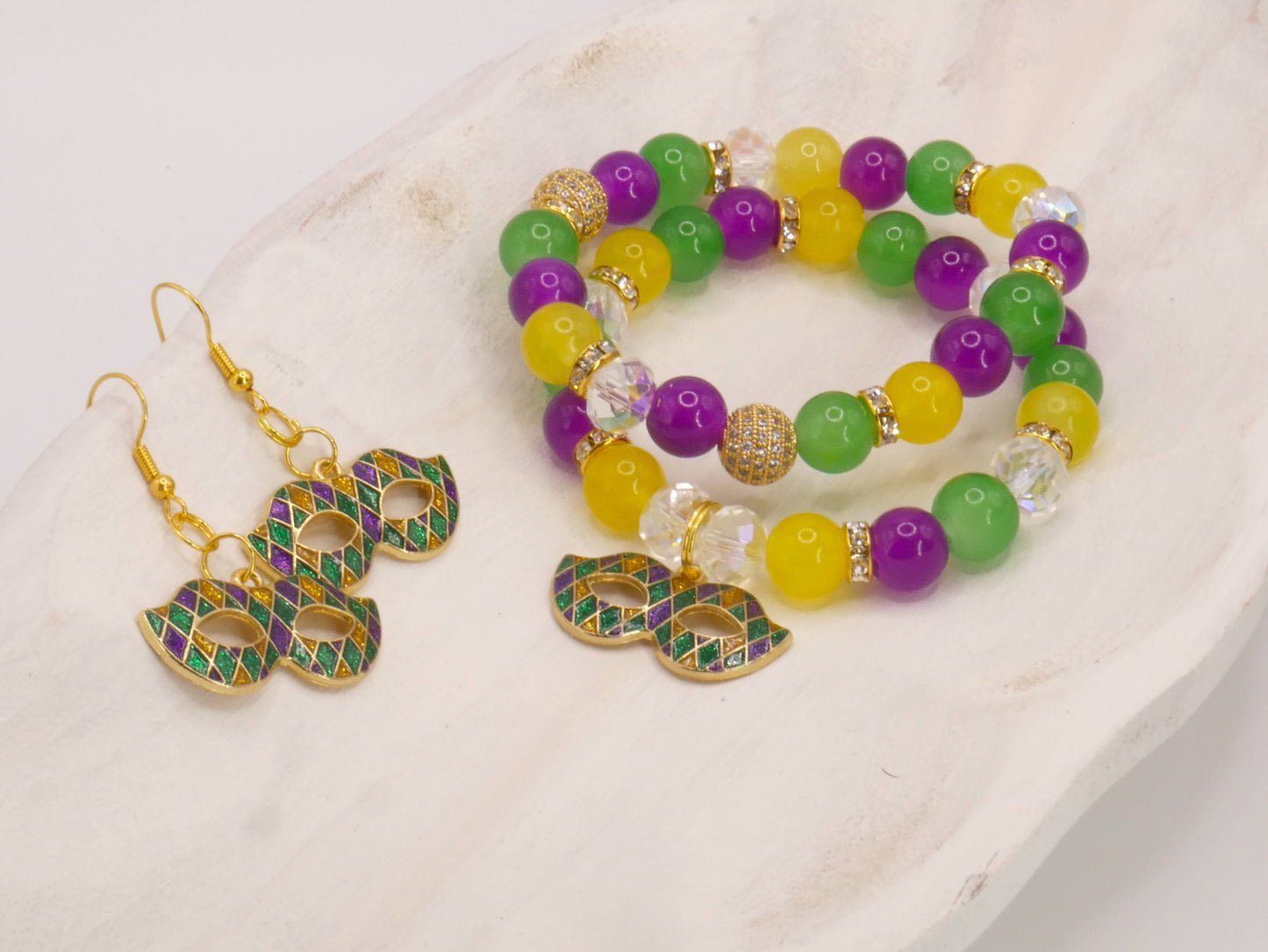 Mardi Masque Glam Bracelet Set
