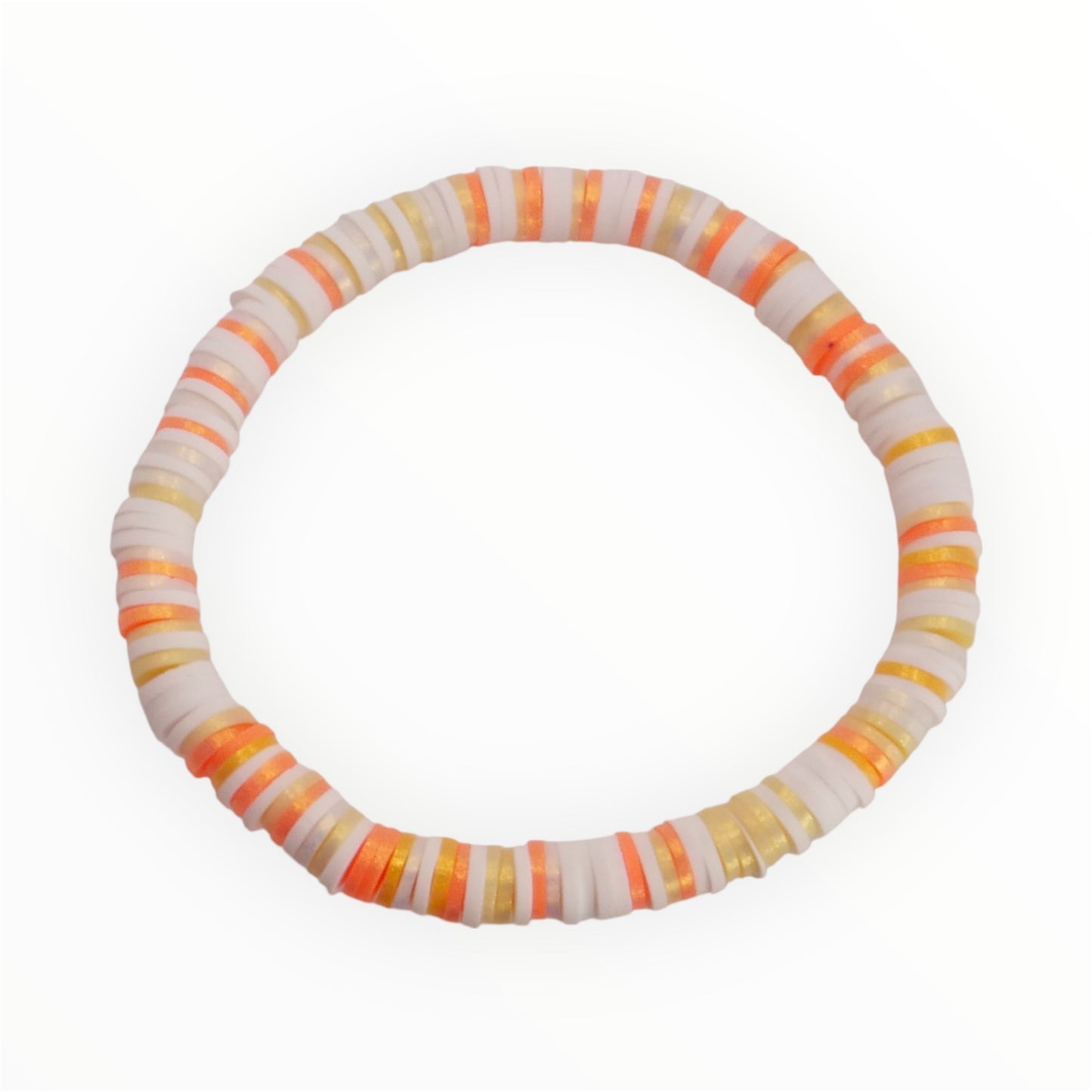 Sunny Sunset Clay Bead Bracelet