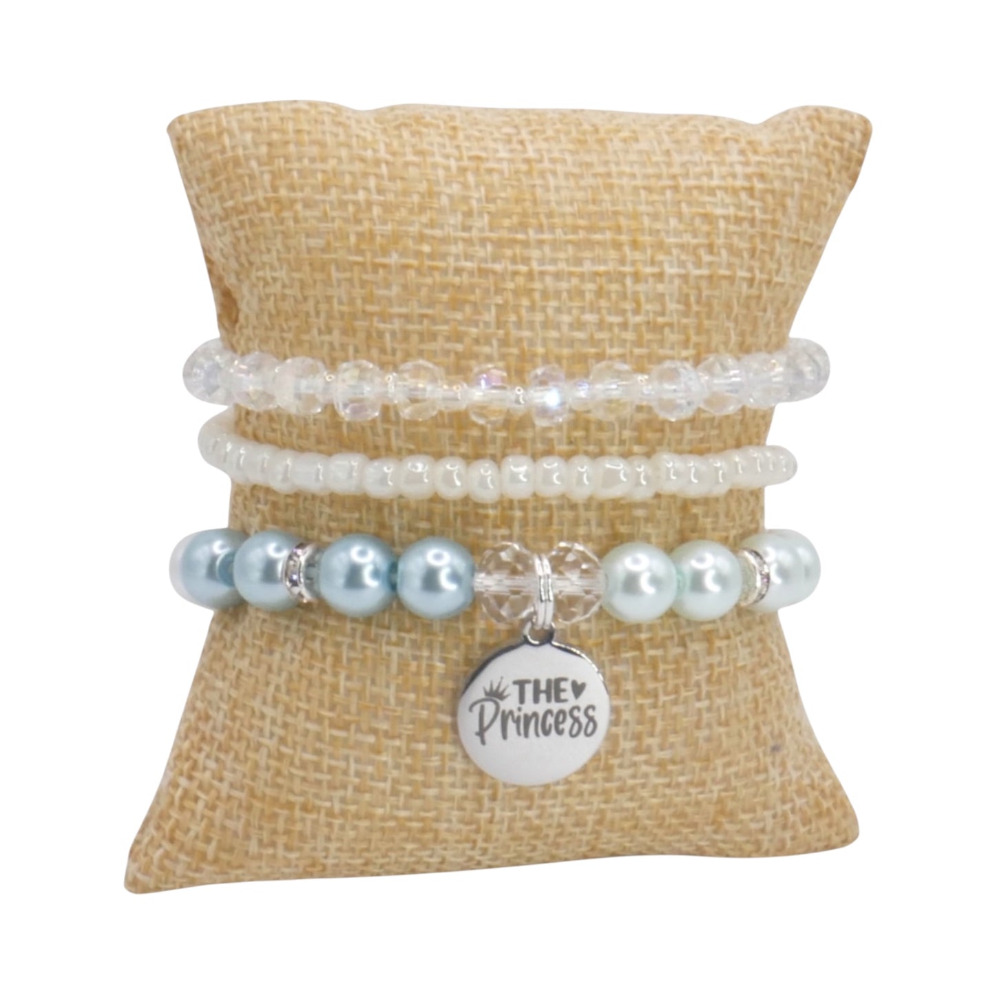 The Princess Bracelet Stack – Blue Handmade Bracelet Set for Girls