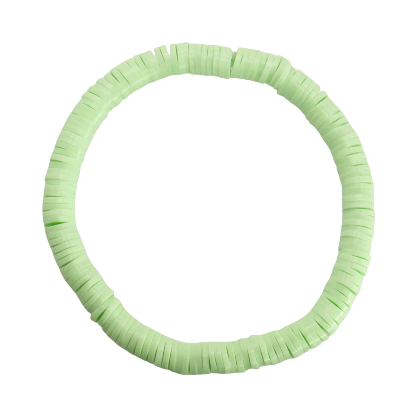 Mint Breeze Clay Bead Bracelet