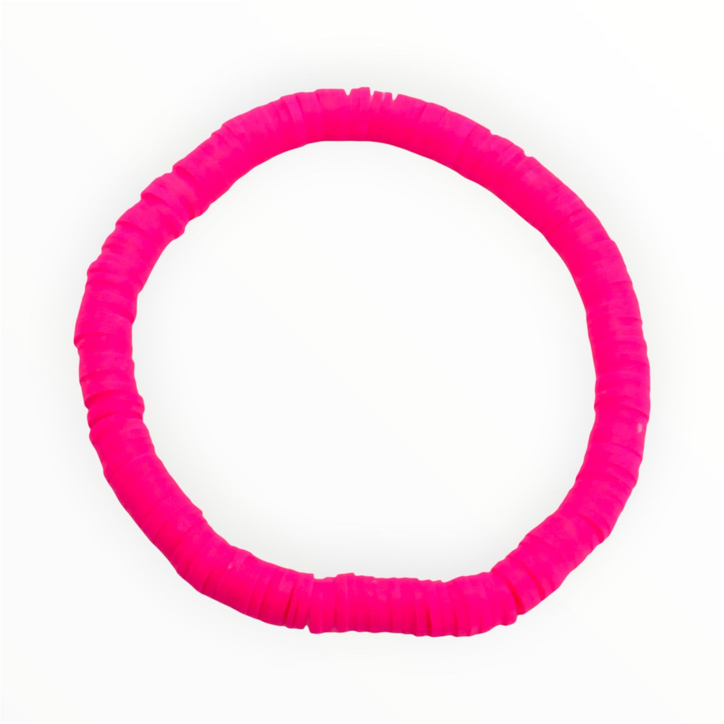 Hot Pink Heishi Bracelet