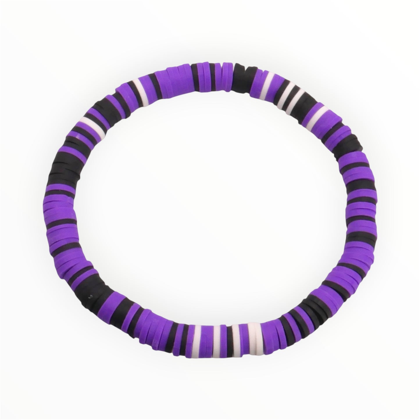 Purple & Black Stripe Bracelet