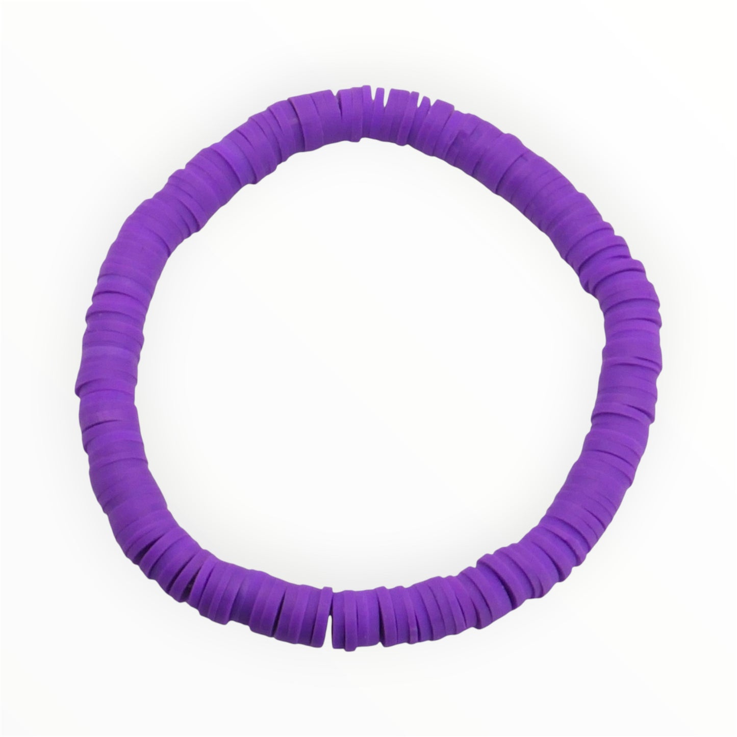 Bold Purple Heishi Bracelet