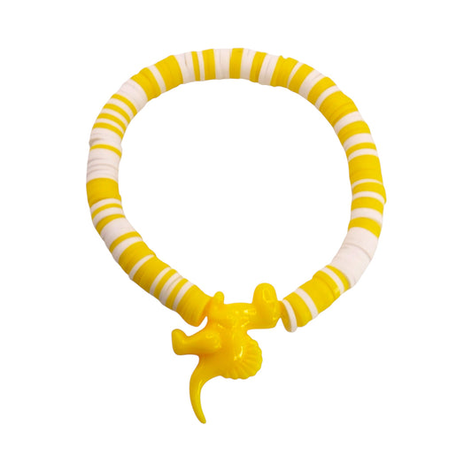 Sunny Dino Dash Clay Bead Bracelet