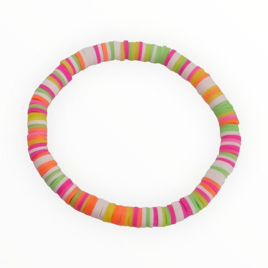 Neon Dream Clay Bead Bracelet
