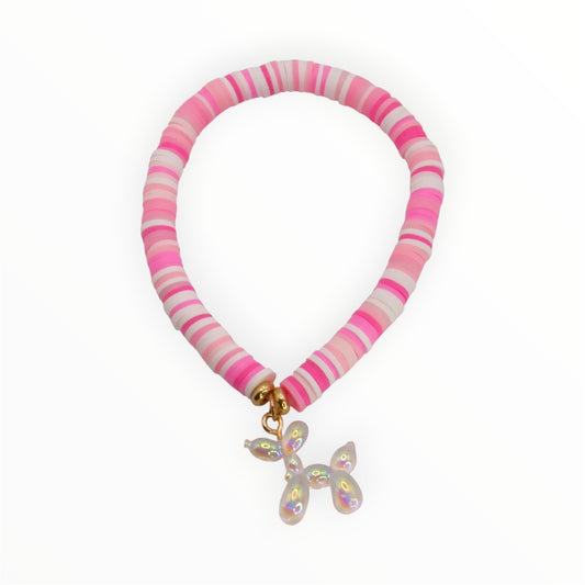 Pink Balloon Dog Bracelet