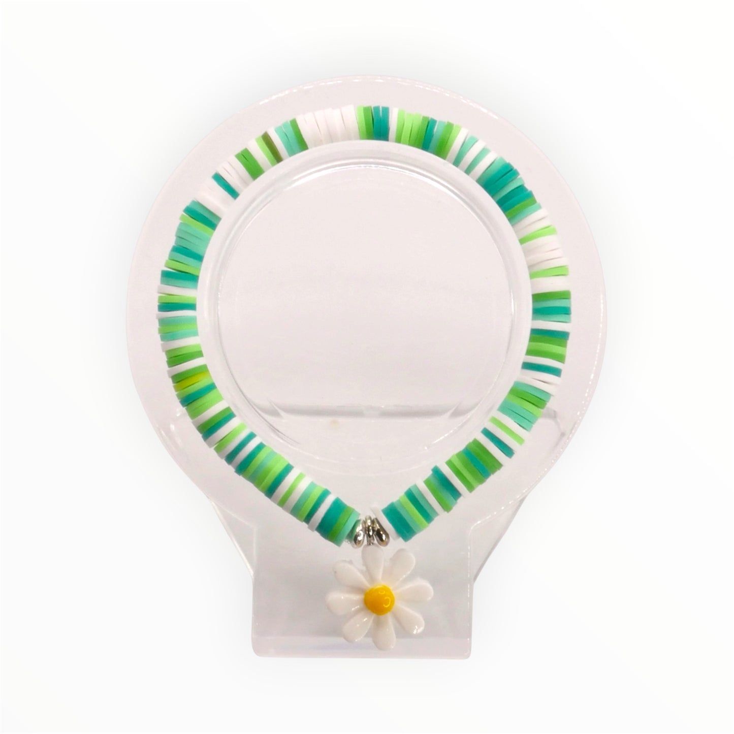 Spring Green Daisy Bracelet