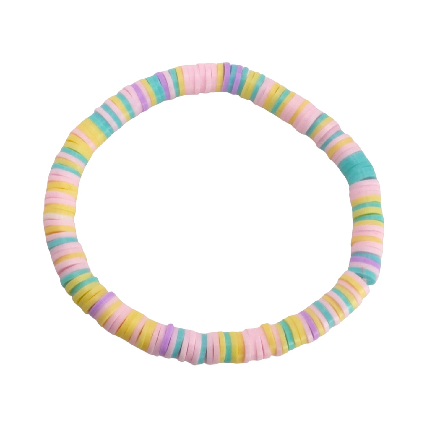 Sugar Rainbow Clay Bead Bracelet