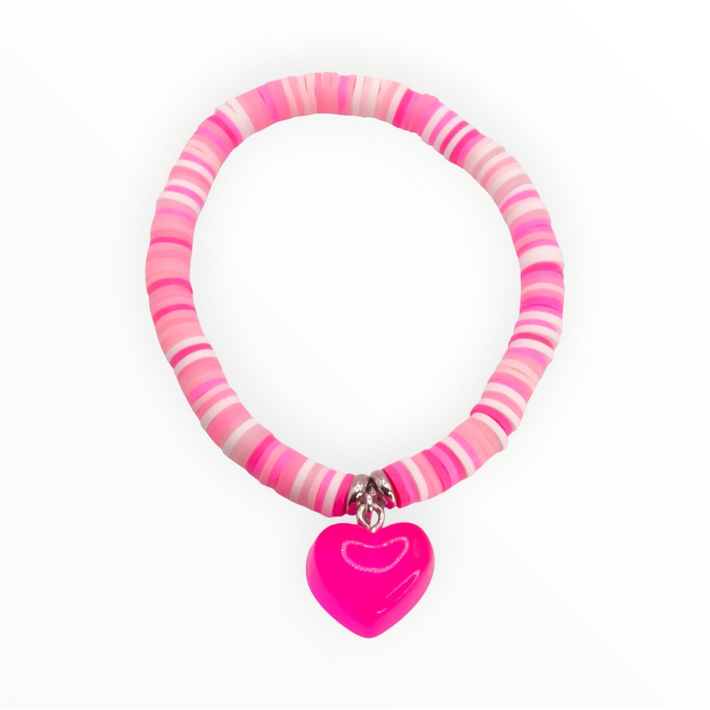 Hot Pink Heart Bracelet