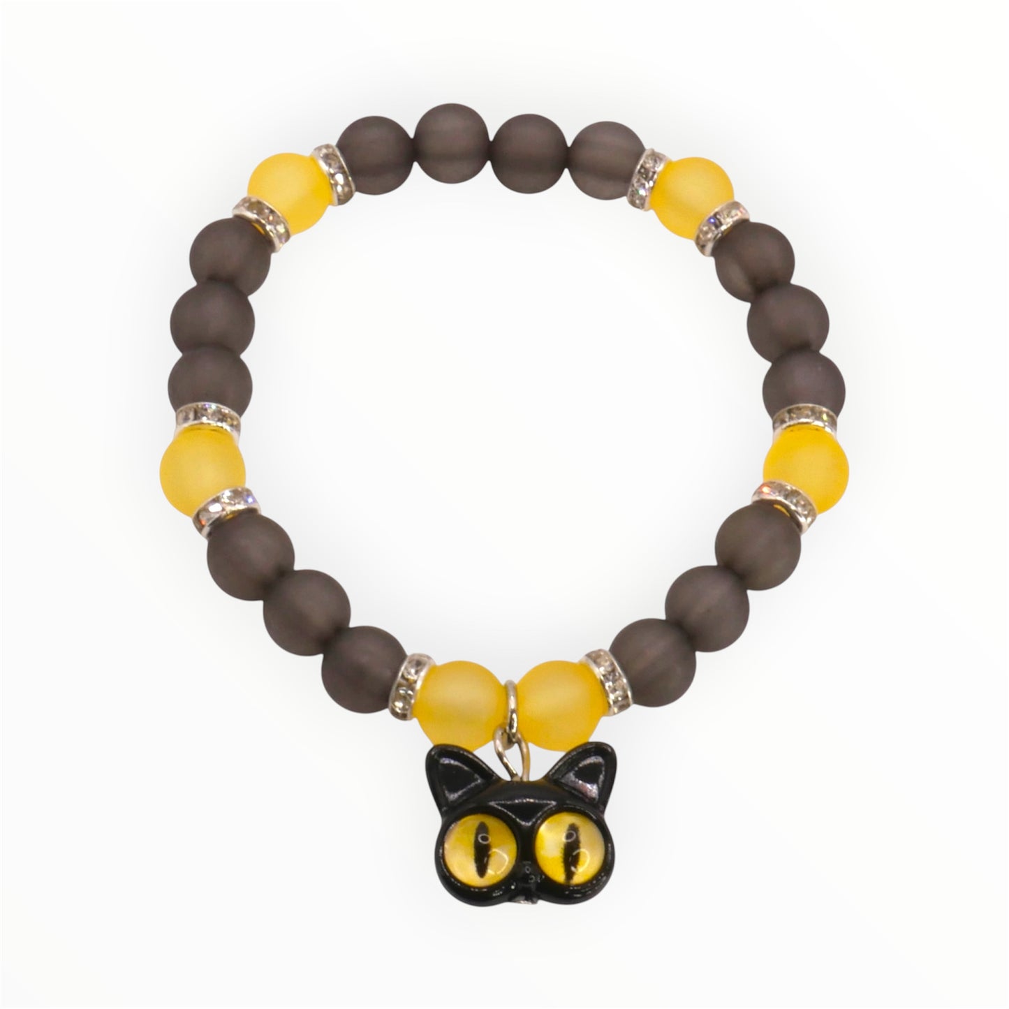 Smoky Frost Kitty Stretch Bracelet