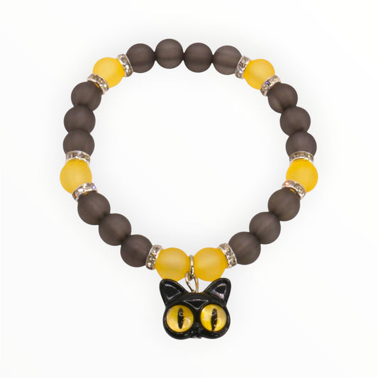 Smoky Frost Kitty Stretch Bracelet