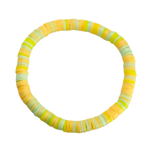 Pineapple Breeze Clay Bead Bracelet