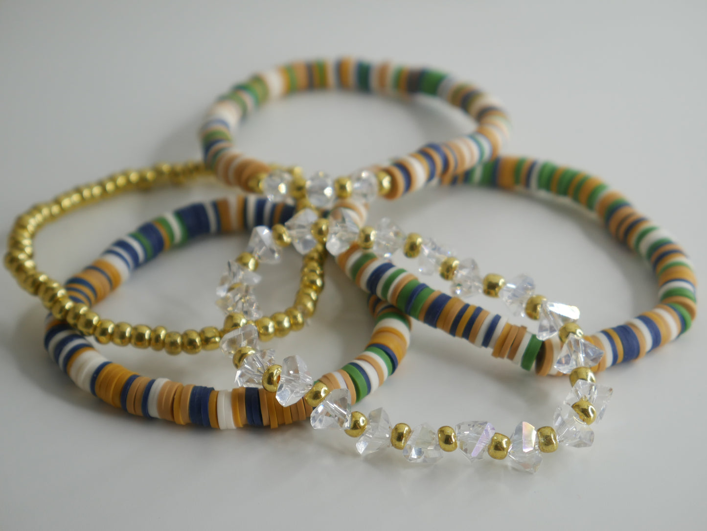 Tropical Tides Clay Beaded Bracelets