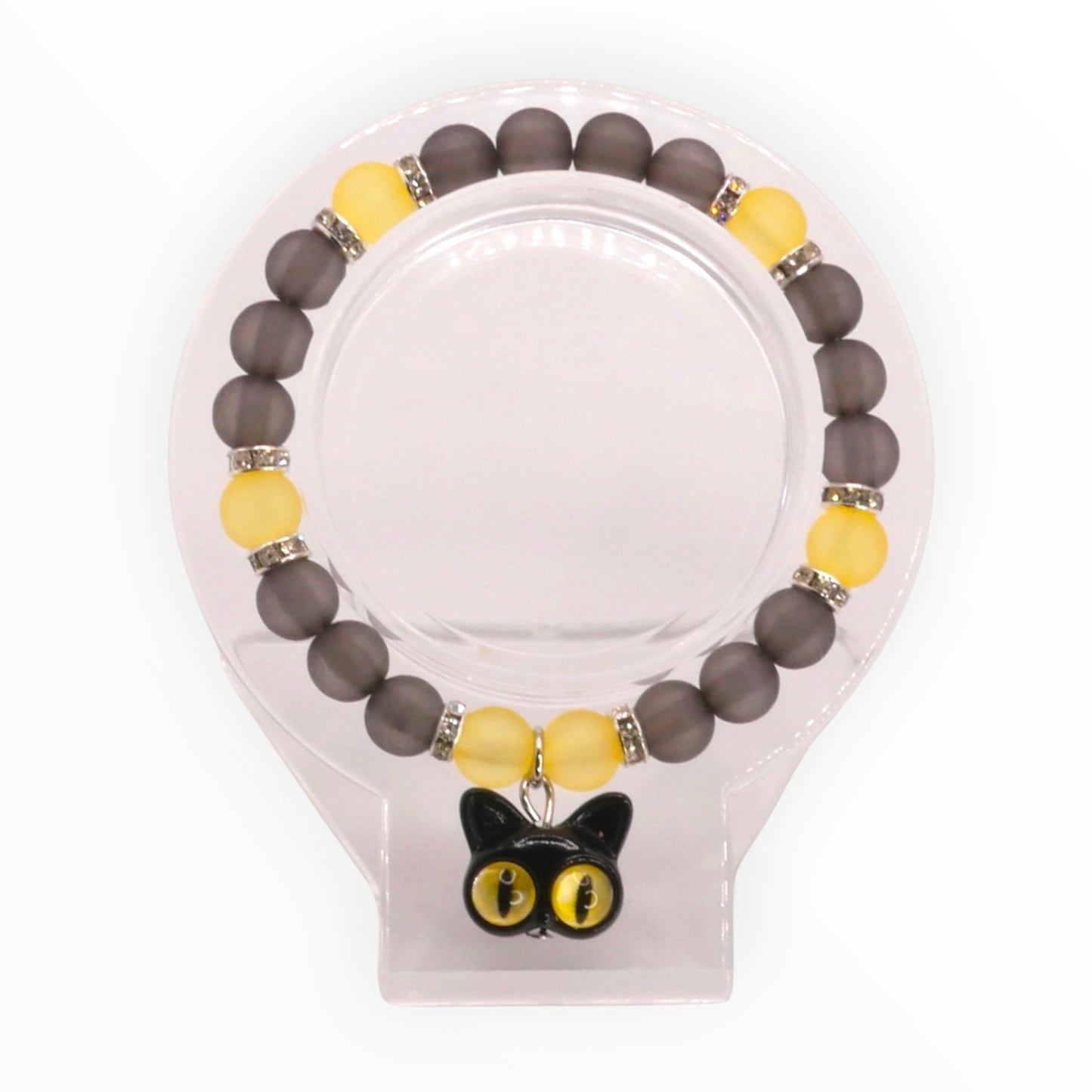 Smoky Frost Kitty Stretch Bracelet