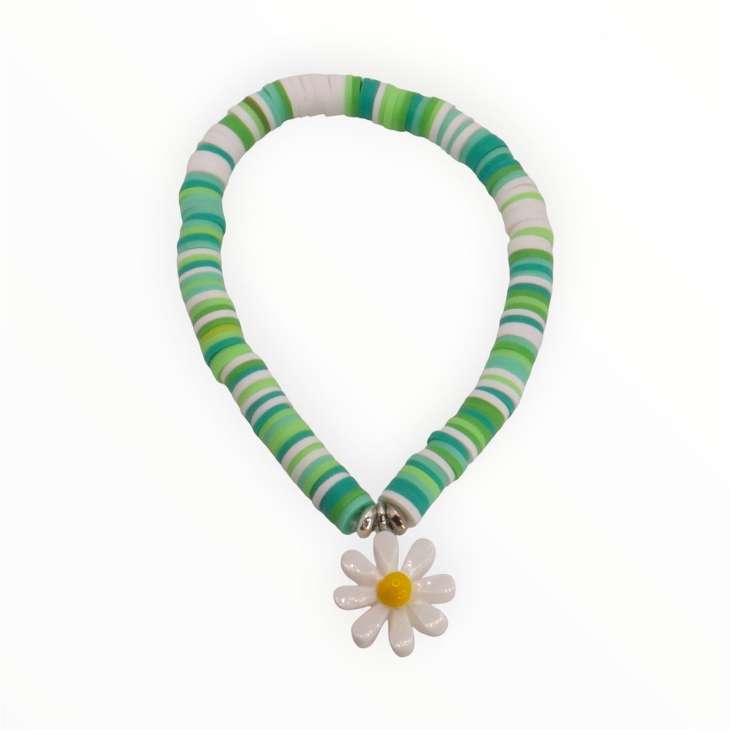 Spring Green Daisy Bracelet
