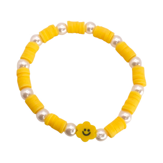 Sunny Smiles Clay Bead Bracelet