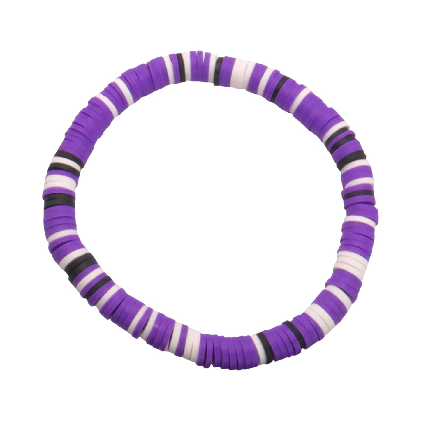 Cosmic Purple Clay bead Bracelet