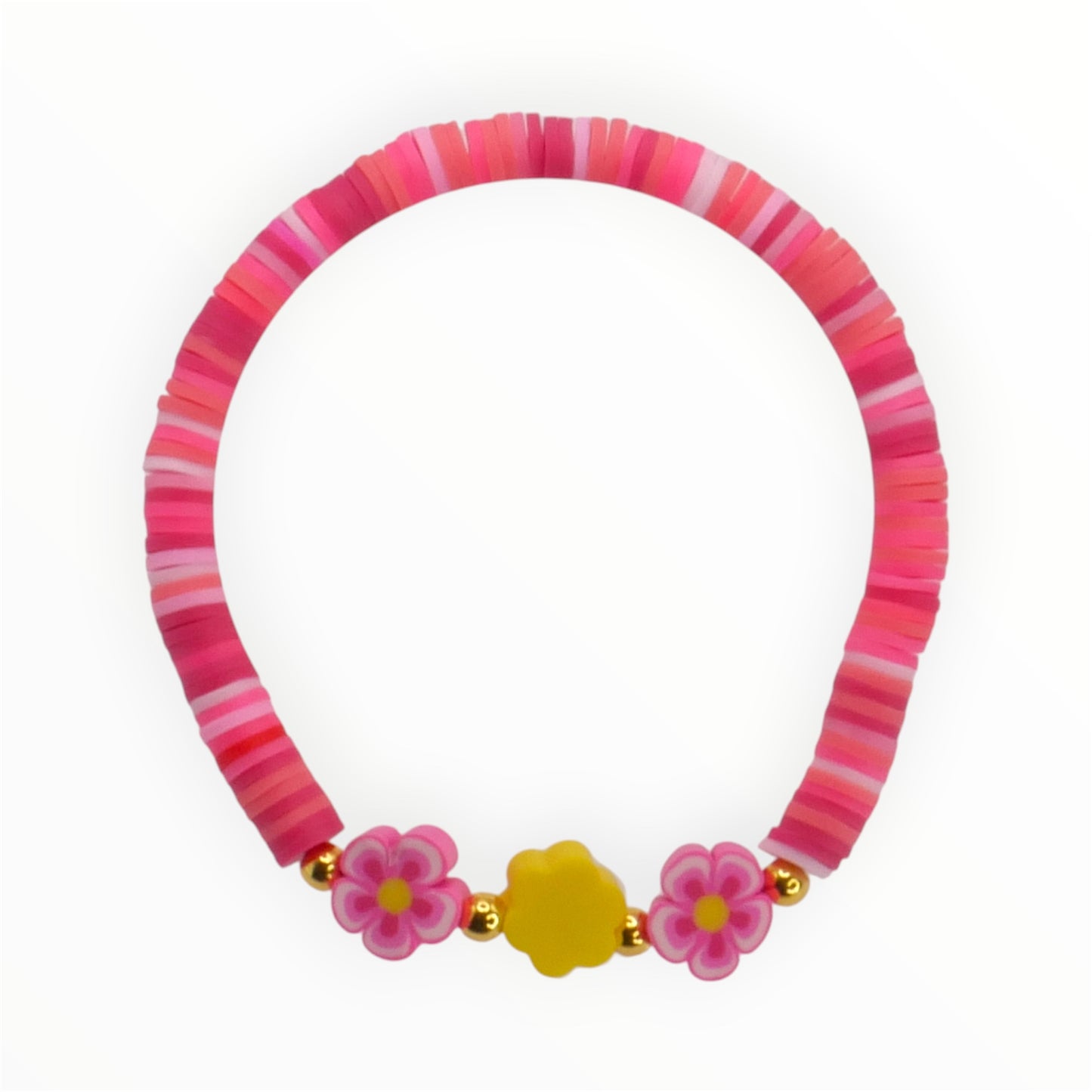 Pink Lemonade Daisy Bracelet