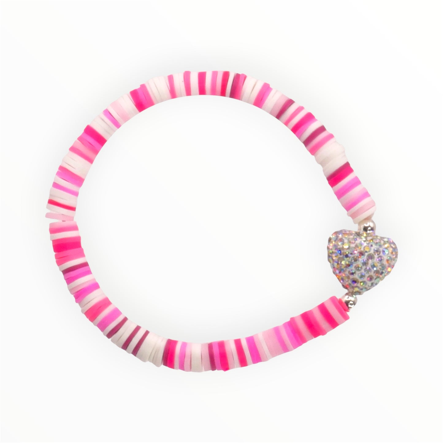 Pink Ombre Heart Bracelet