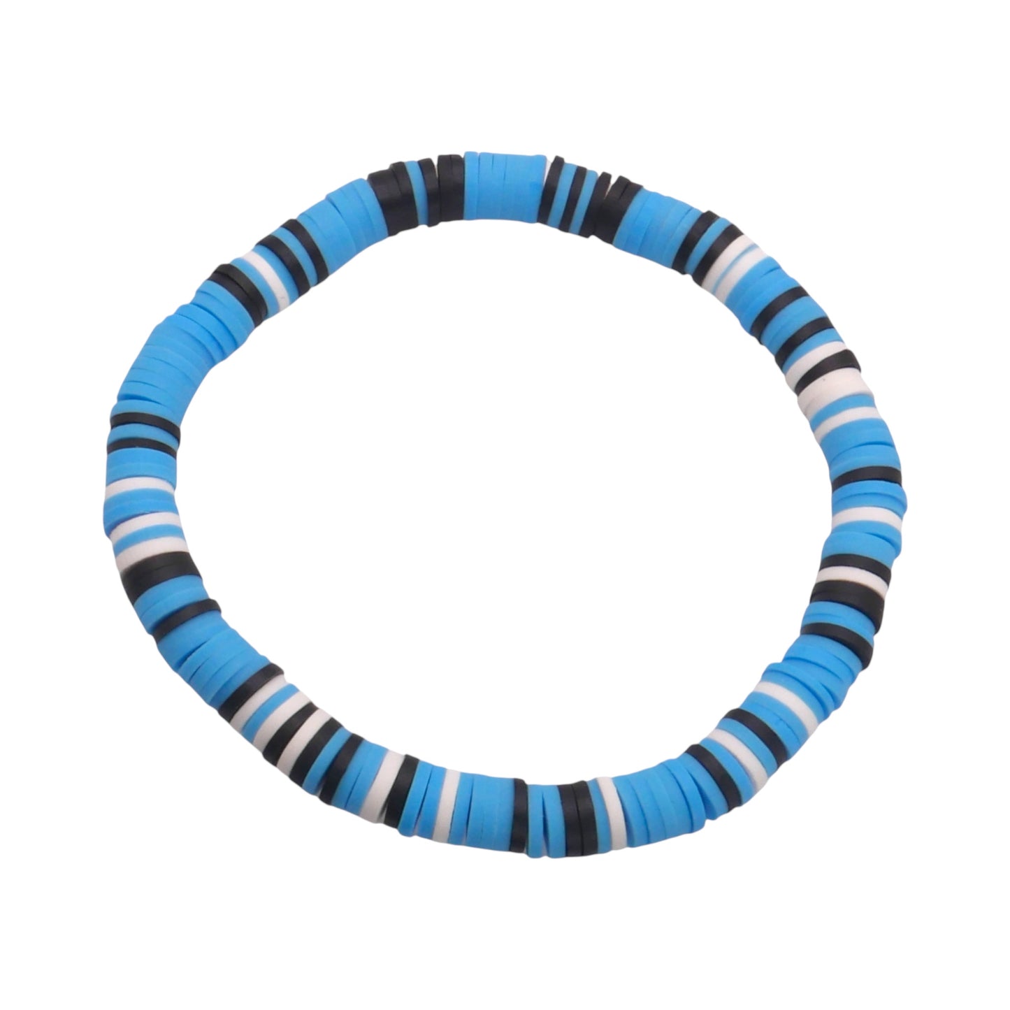 Blue Volt Clay bead Bracelet