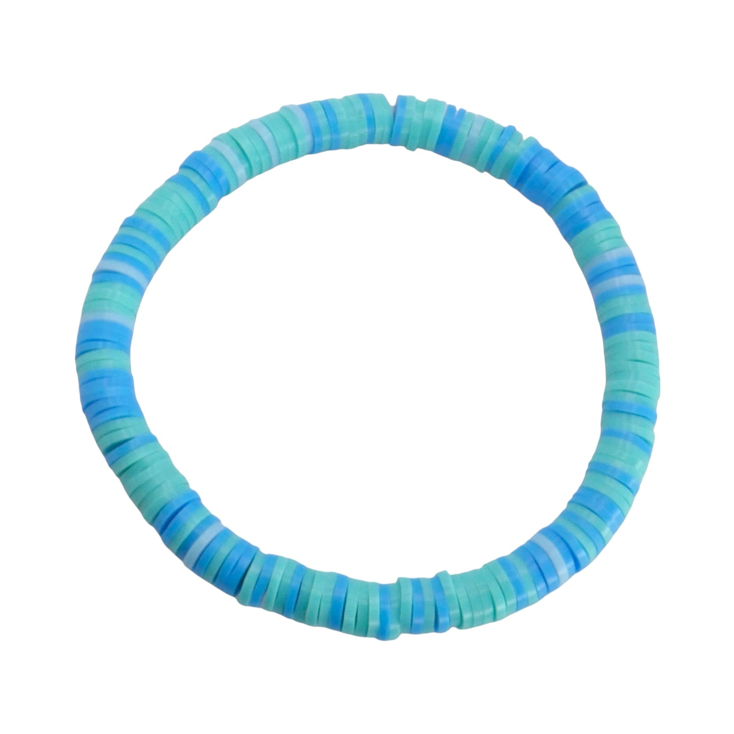 Blue Lagoon Clay Bead Bracelet