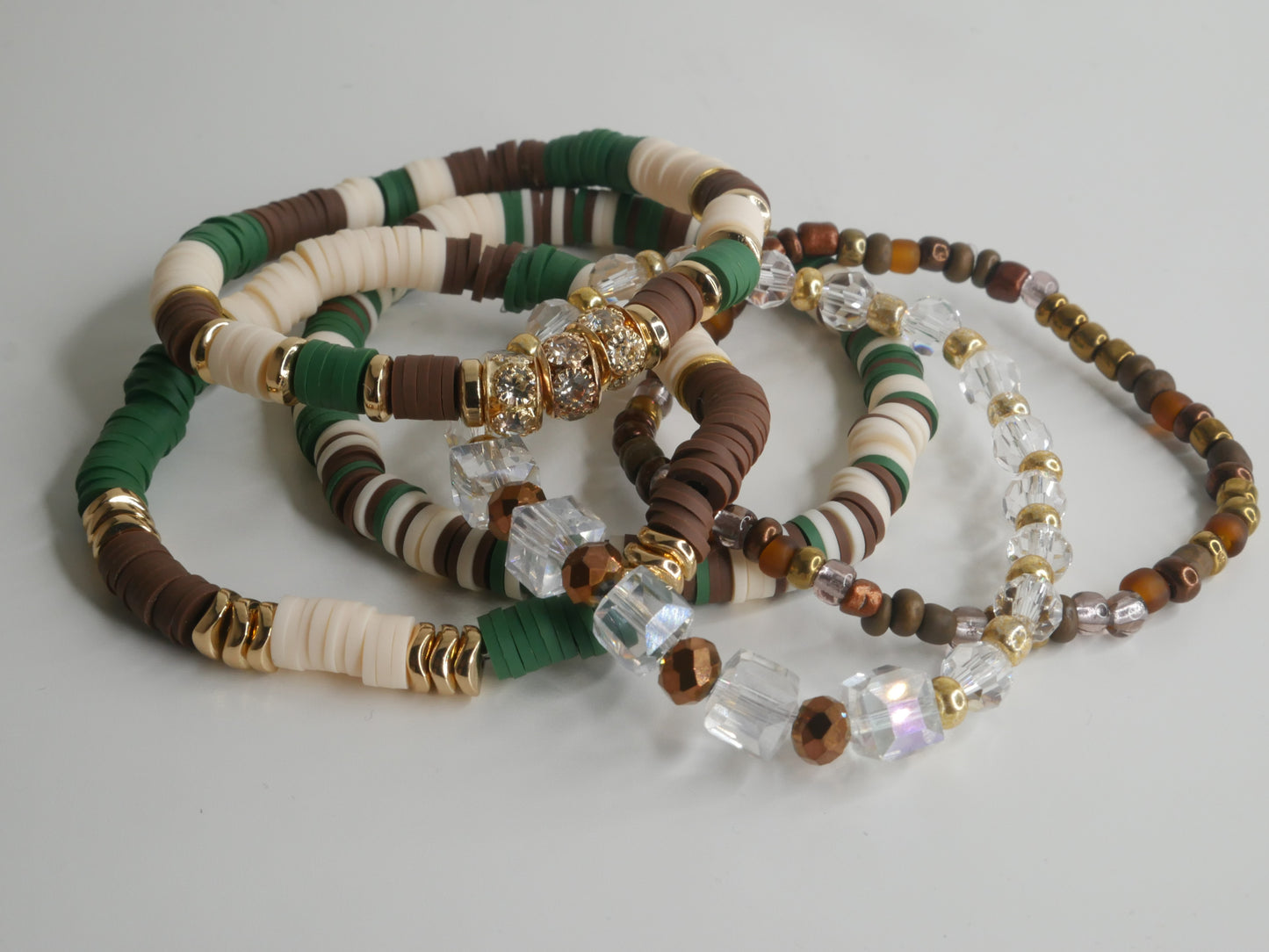 Woodland Wonder Clay Beaded Bracelets