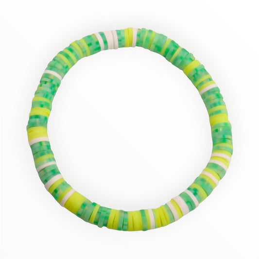 Lime & Green Speckled Bracelet