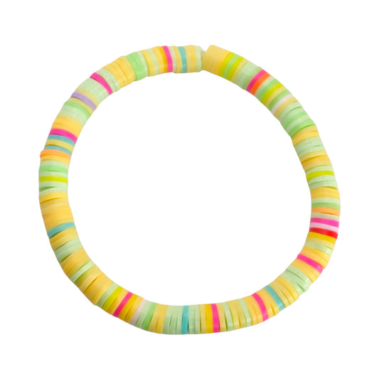 Sunshine Sprinkles Clay Bead Bracelet