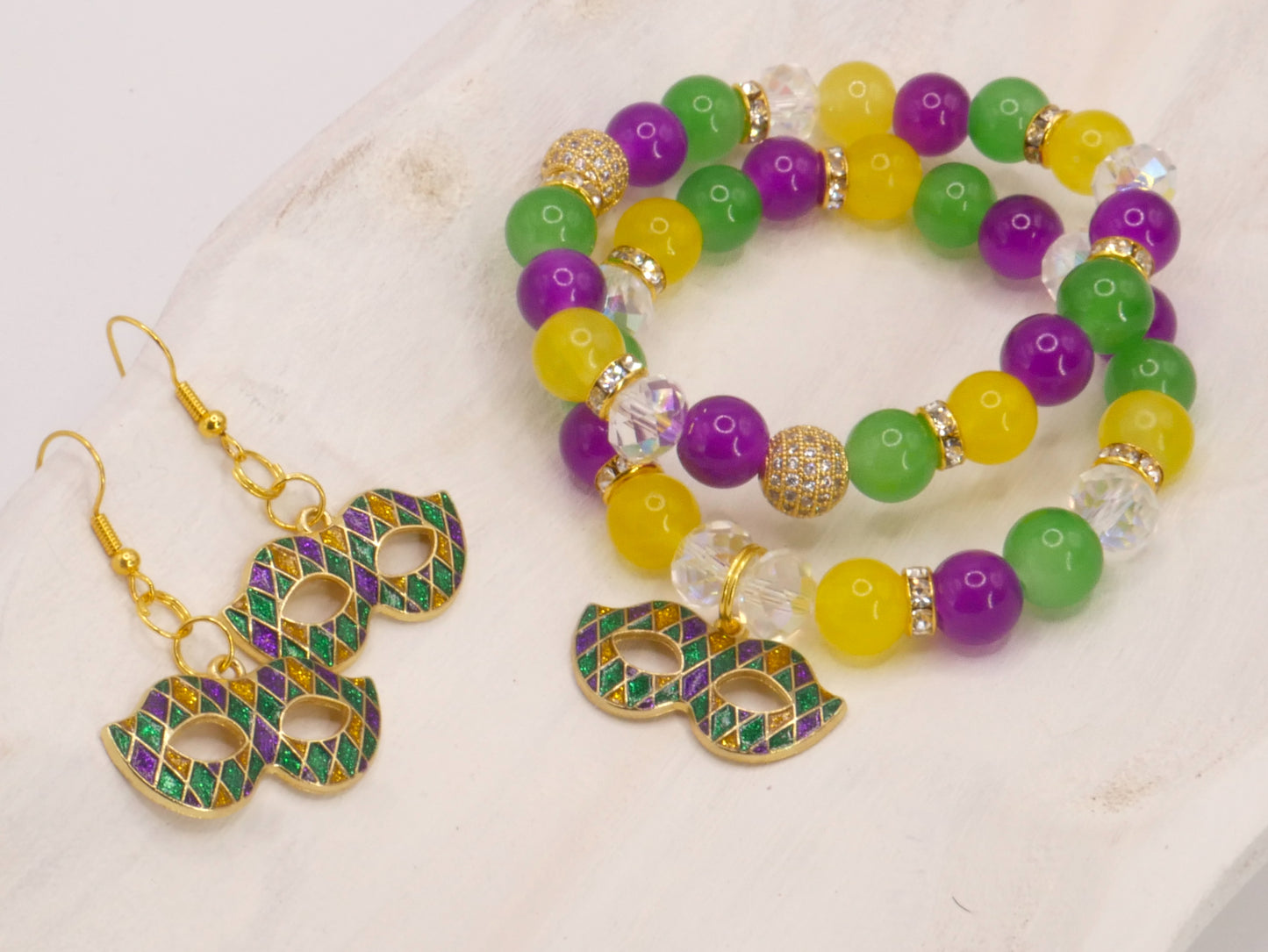 Mardi Masque Glam Bracelet Set