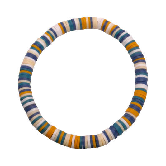 Golden Tide Clay bead Bracelet