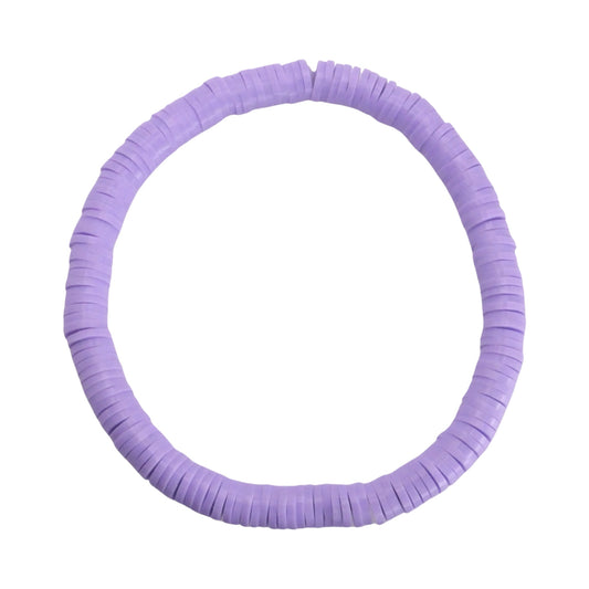 Lilac Breeze Clay Bead Bracelet