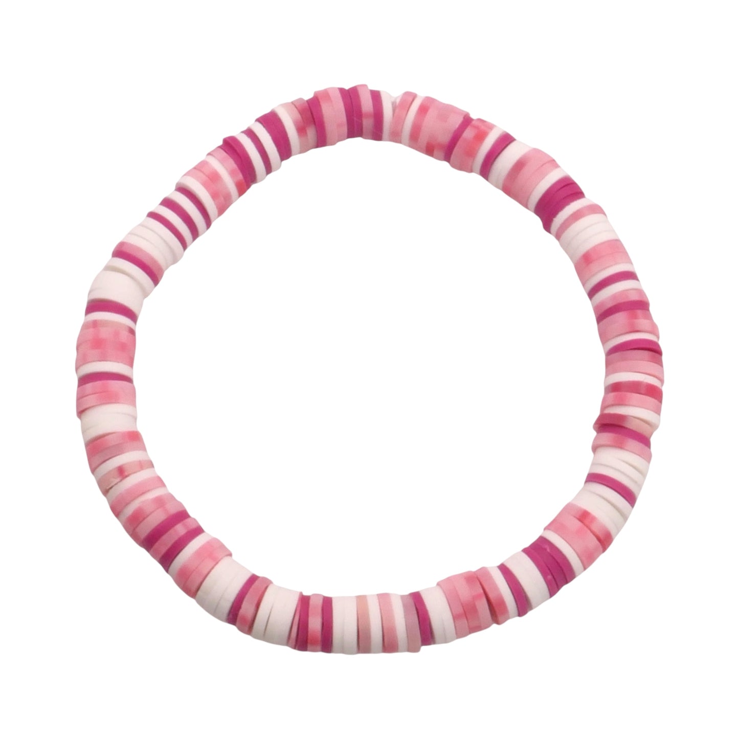 Blush Whisper Clay bead Bracelet