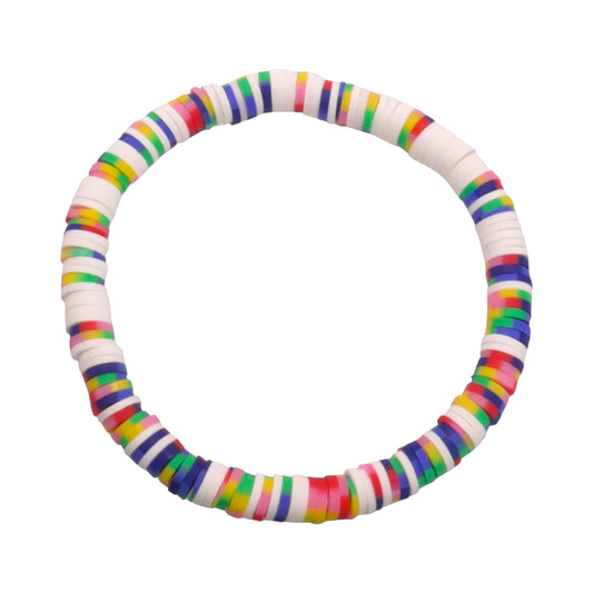 Rainbow Drift Clay bead Bracelet