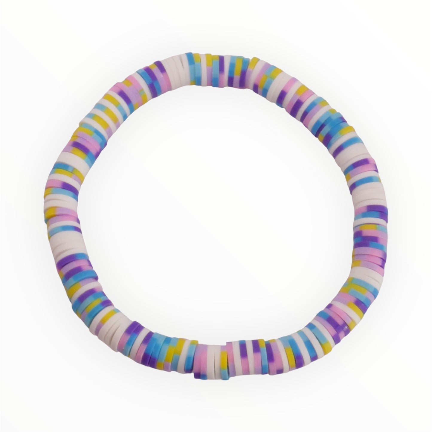 Taffy Twirl Gummy Clay Bead Bracelet