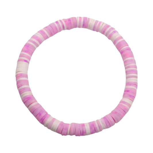 Lavender Blush Clay bead Bracelet