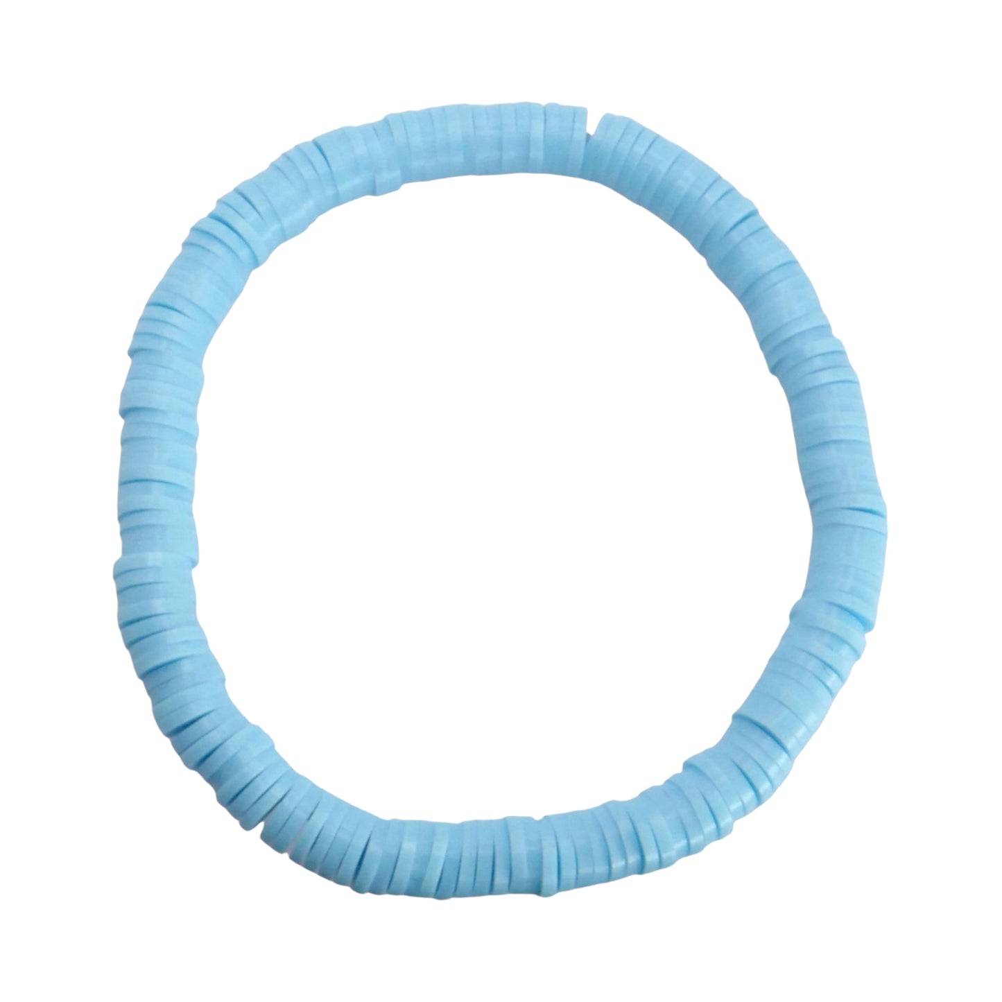 Baby Blue Bliss Clay Bead Bracelet